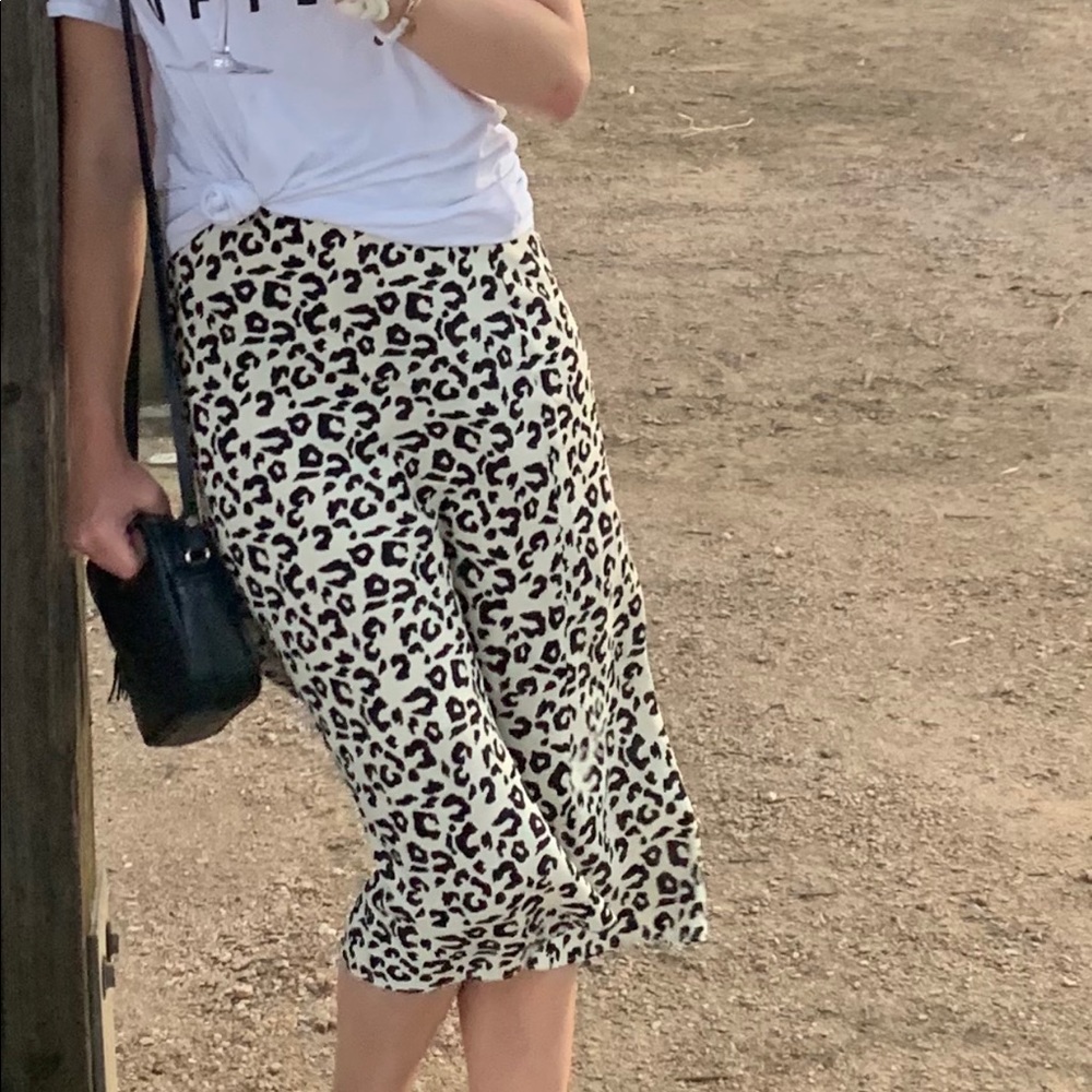 Leith Cheetah Midi Skirt